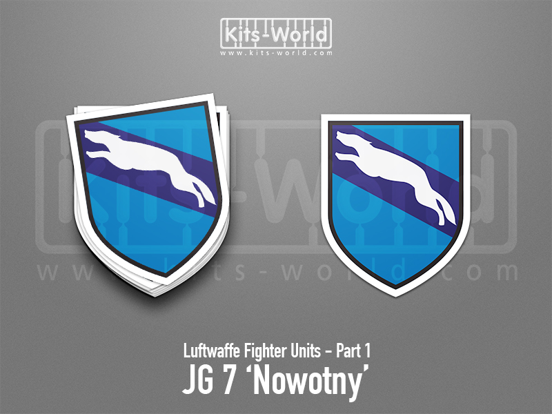 Kitsworld SAV Sticker - Luftwaffe Fighter Units - JG 7 'Nowotny' W:81mm x H:100mm 